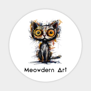 Meowdern Art Magnet
